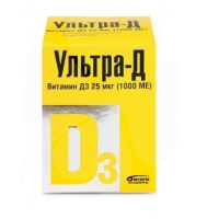 Ультра-Д витамин Д3 таб. жев. 25мкг 1000МЕ 425мг №120