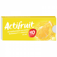 Актифрут витамин С таб. жев. с сахаром 2,5г №10