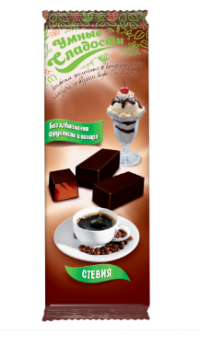 Умные сладости конфеты желейные кофе-пломбир в глазури на стевии б/глютена 105г  (кор)
