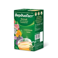 Вердиогаст с зеленым чаем фиточай д/улучшения пищеварения 1,5г N20