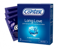 Презервативы Контекс лонг лав N3 анестетик  (продлевающие половой акт)