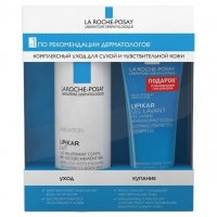 Ля рош позе набор: липикар молочко 400мл+гель очищающий 100мл в подарок (VRU09936)