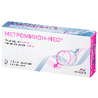 Метромикон нео супп. ваг. 500мг+100мг №14