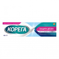 Корега крем д/фиксации зубных протезов 40мл защита десен